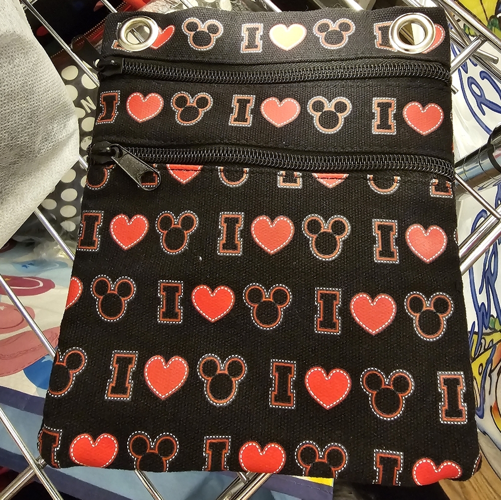 Disney Black and Red Crossbody Bag